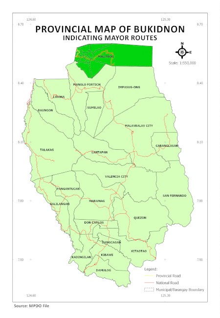 Bukidnon Provincial Map